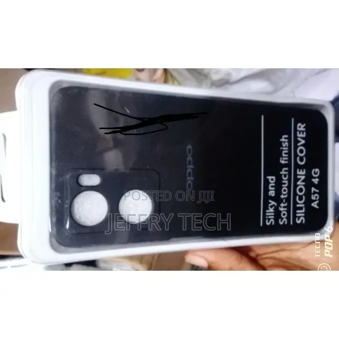 Silicone Back Case for Oppo A57(4g)- Black