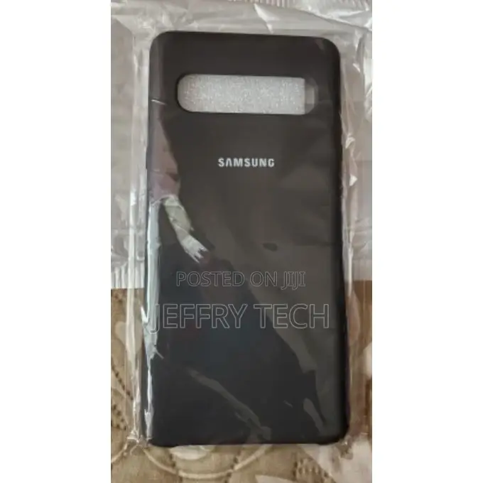 Silicone Back Case for Samsung S10 (5g)-Black