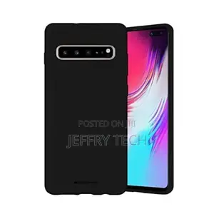 Silicone Back Case for Samsung S10 (5g)-Black