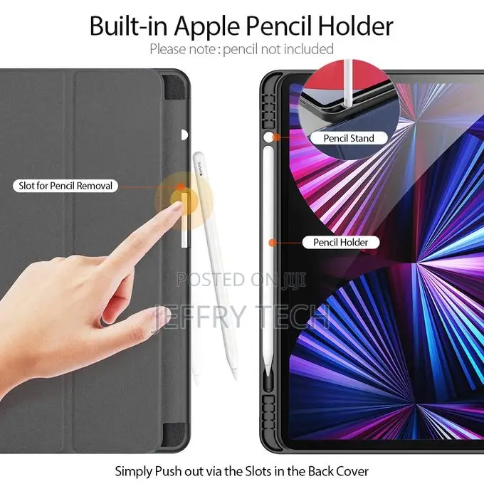 iPad Pro 12.9 (2021) Tablet Case Sleeve With Pencil Slot