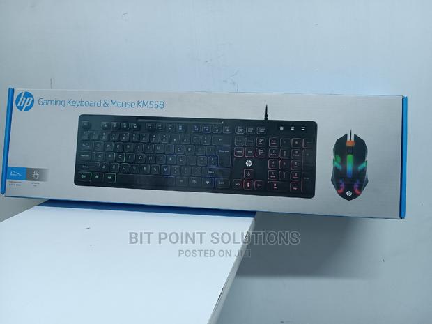 Hp Backlit Gaming Keyboard and Mouse KM558 - main view