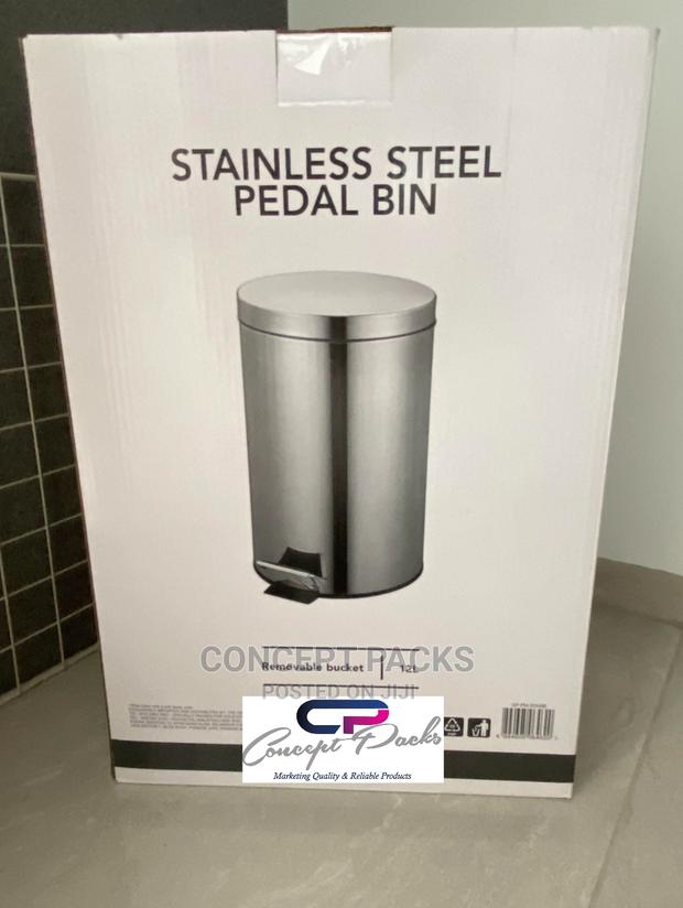 12L Stainless Steel Pedal Dustbin / Trashbin - main view
