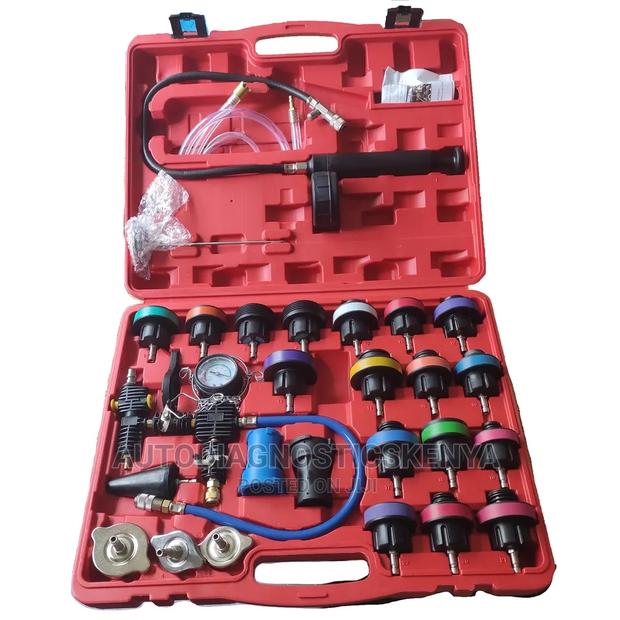 33 Piece Vehicle Radiator Pressure Tester Kit