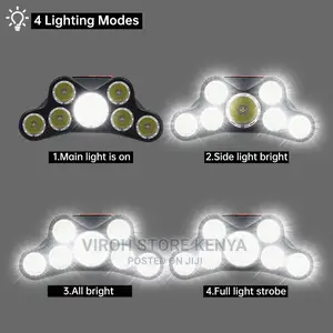 7 LED Headlights Headlamp T-F26 Cycling/Hiking Head Torch