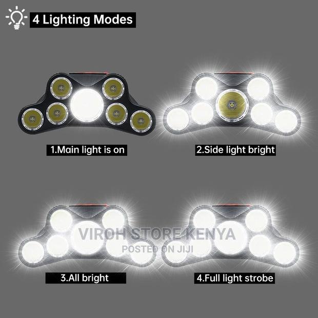 7 LED Headlights Headlamp T-F26 Cycling/Hiking Head Torch - thumbnail 3