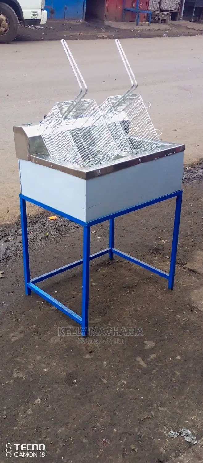 Double Fryers Chips/Snacks Mandazis