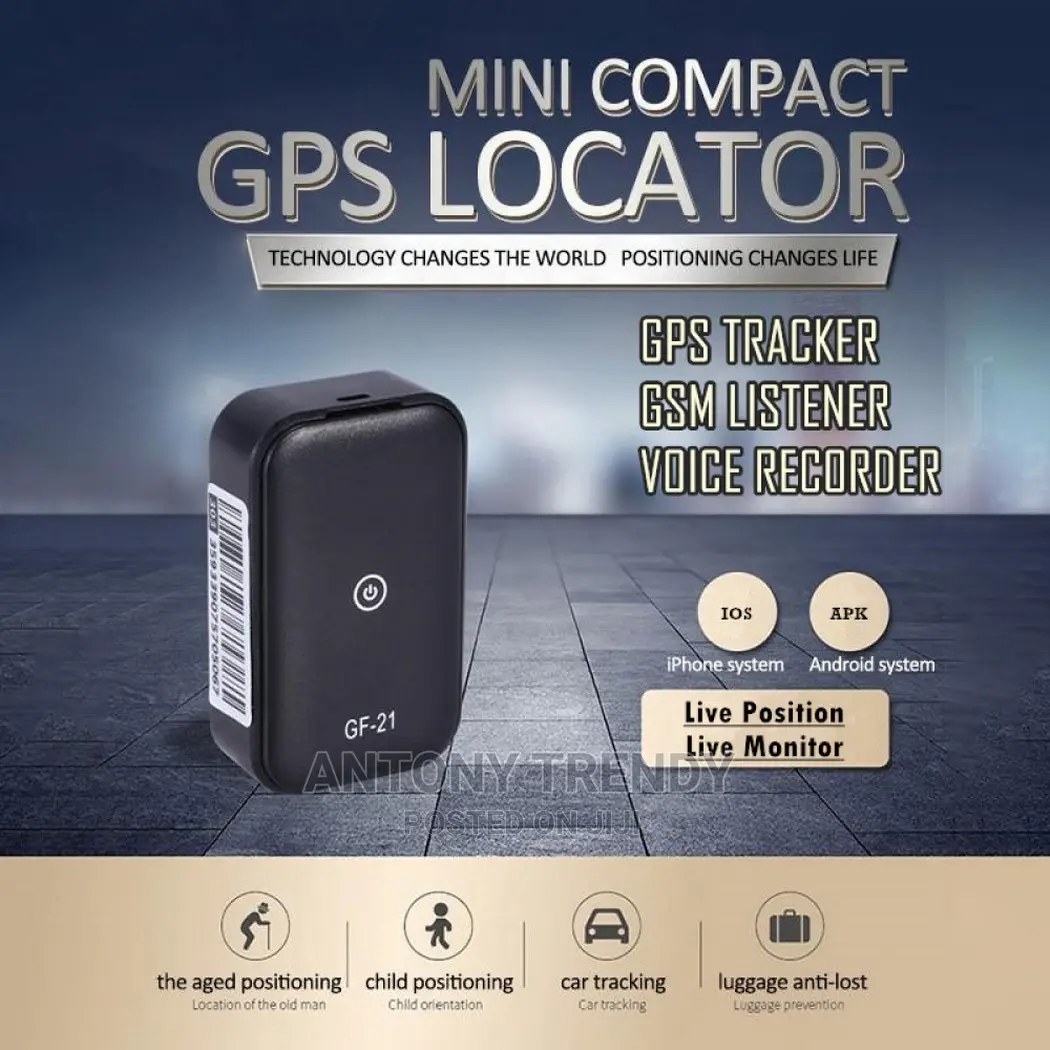 21 Mini GPS Positioner, Compact GPS Tracker, Multi-Functiona