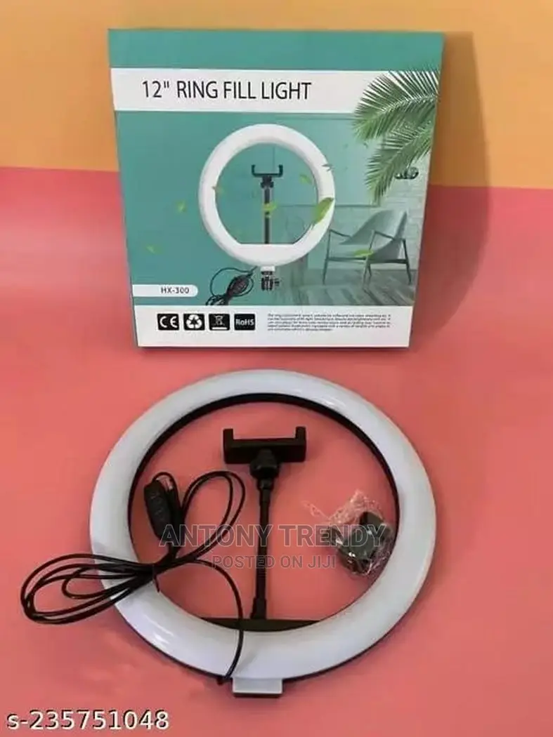 12 Inch Ring Light With Stand 9 Feet Tripod Stand