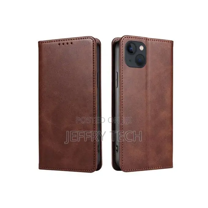 Calf Texture Magnetic Leather Case for iPhone 14 Plus