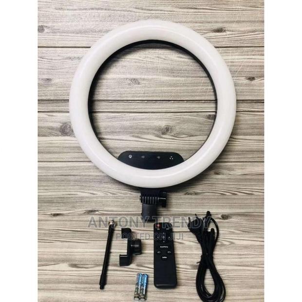 12 Inch Ring Light With Stand 3 Phone Holders - main view