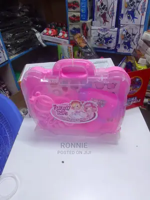 Kids Makeup Toys Beauty Handle Box Children Make Up Set Hair
