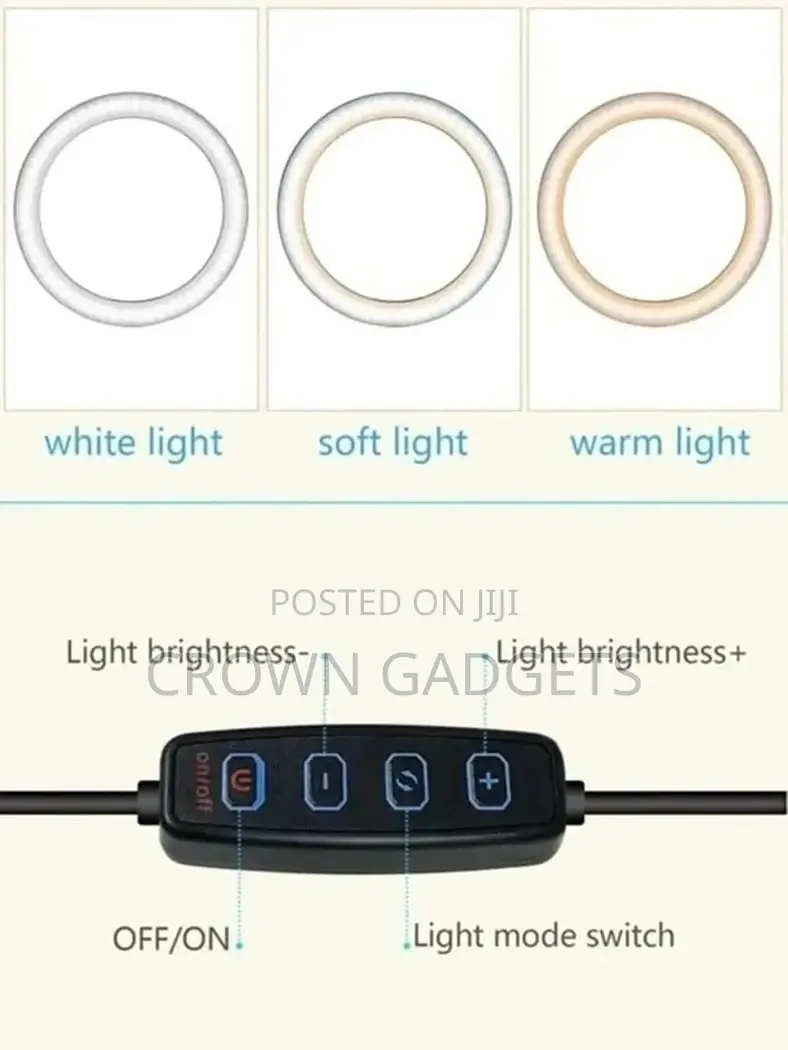 10" Ring Light With Stand 72'' Tall