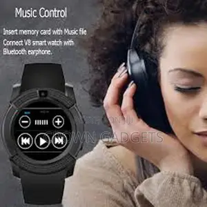 V8 Round Screen Android Bluetooth Smartwatch