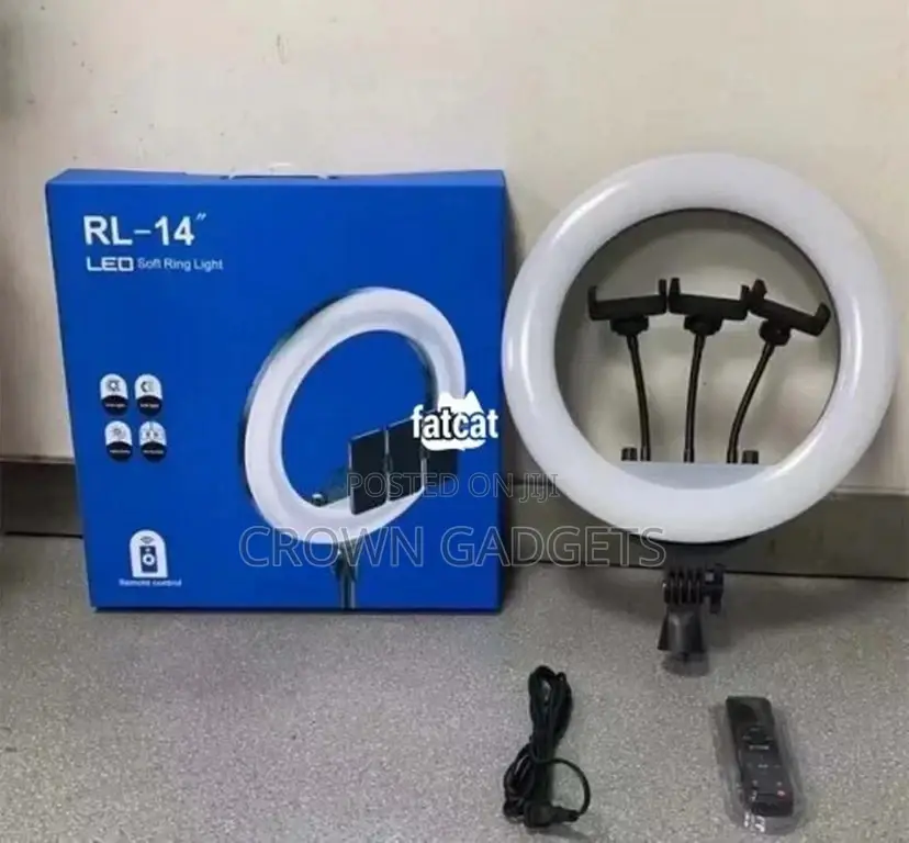 14 Inch Led Ringlight Kit With Phone Holder Adjustable