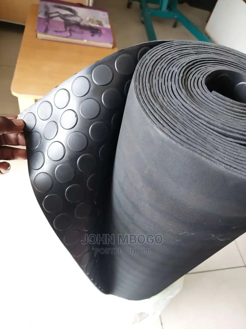 Round Studded Rubber Mat. Coin Rubber Mat