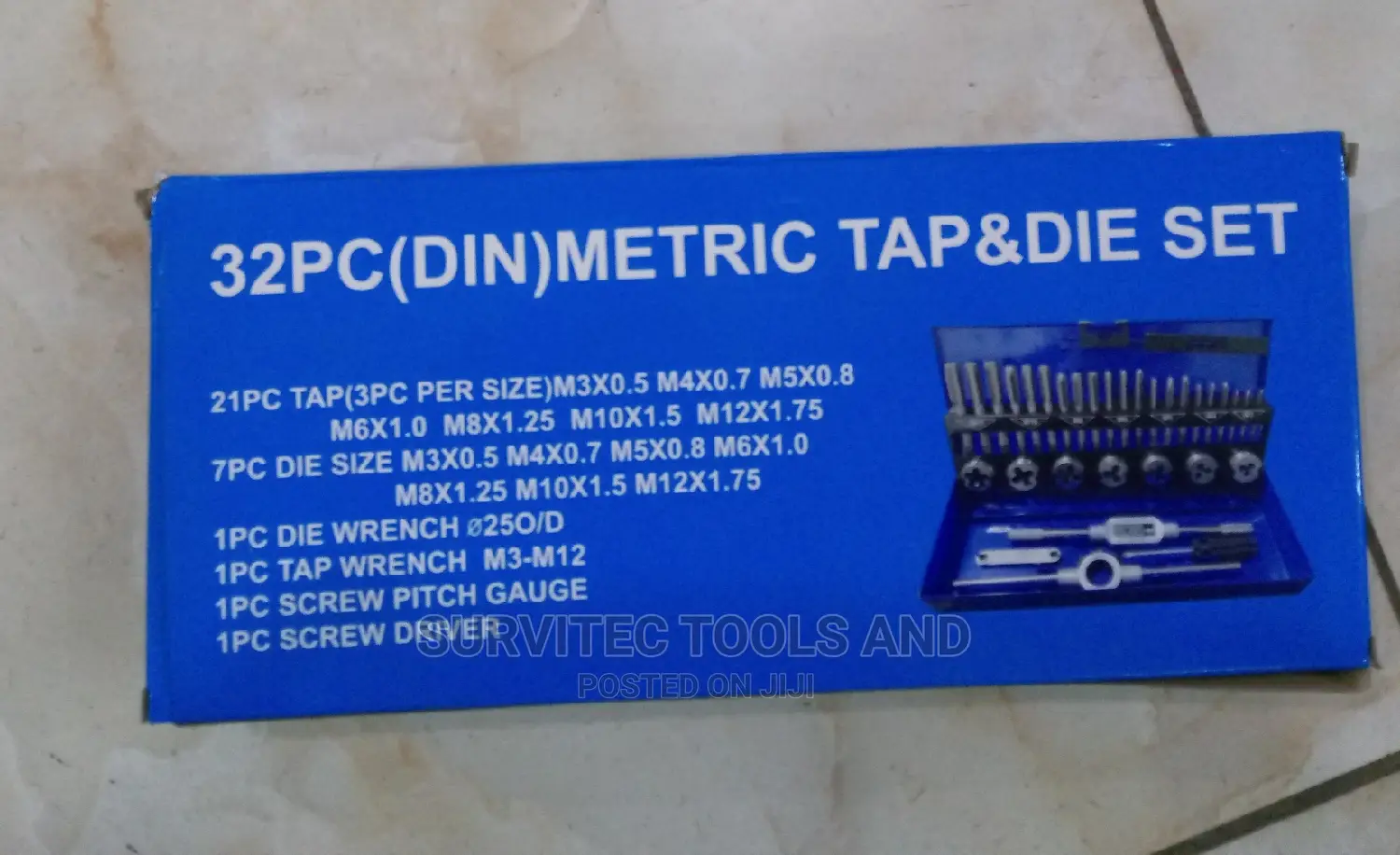 32pcs Metric Tap and Die Set