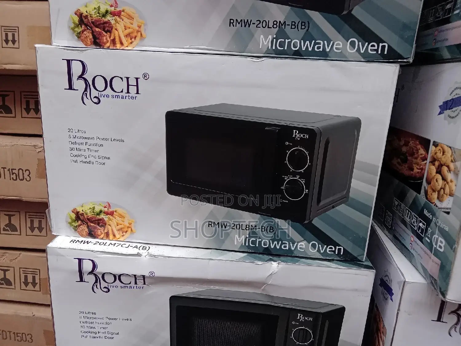 Roch Manual Microwave Oven 700W, 20L – RMW-20L8M-B (B)