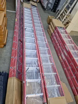 Fibreglass Ladders- 2×10,6m, 2×12,7.4m, 2×14,8.6m, 2×16,9.8m