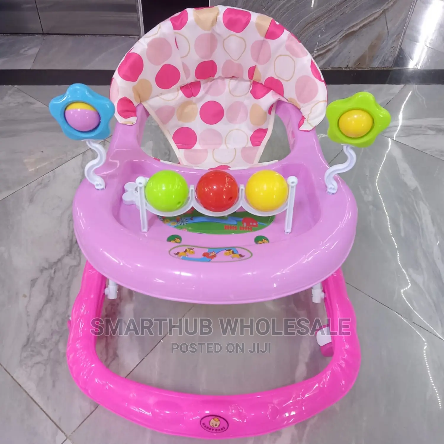 Baby Walker With Melody Pink