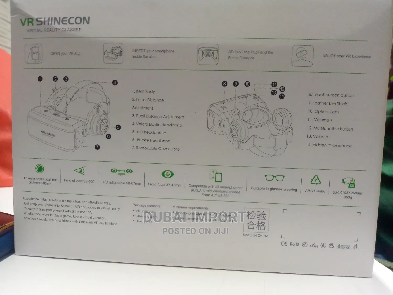 Vr Box With Headset and Remote