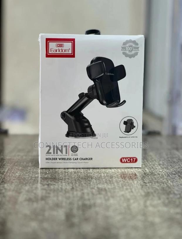 Earldom 2 in 1 Wireless Car Charger and Car Phone Holder