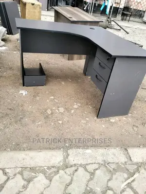 Executive Lshaped Office Desk 4 by 4 Fitts With CPU Stand