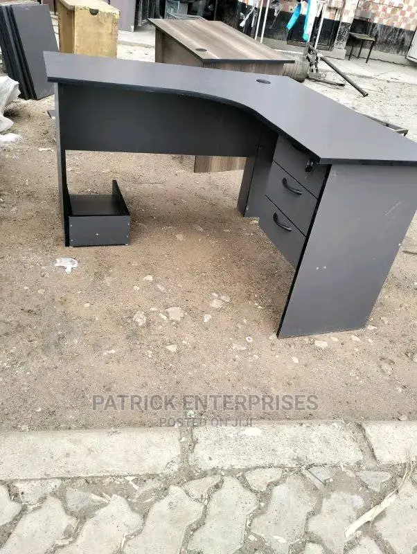Executive Lshaped Office Desk 4 by 4 Fitts With CPU Stand