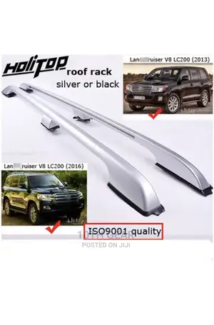 Landcruiser 200 Series Roof Rails Silver V8 Silver Original