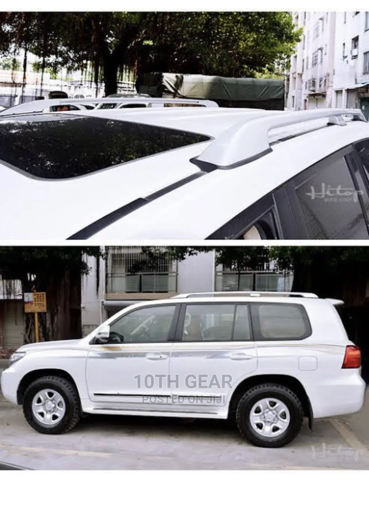 Landcruiser 200 Series Roof Rails Silver V8 Silver Original