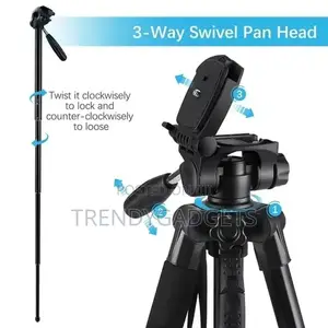 Professional Tripod Camera Stand for DSLR Cameras