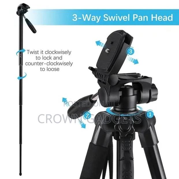 Professional Tripod Camera Stand for DSLR Cameras - main view