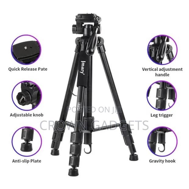 Professional Tripod Camera Stand for DSLR Cameras - thumbnail 2