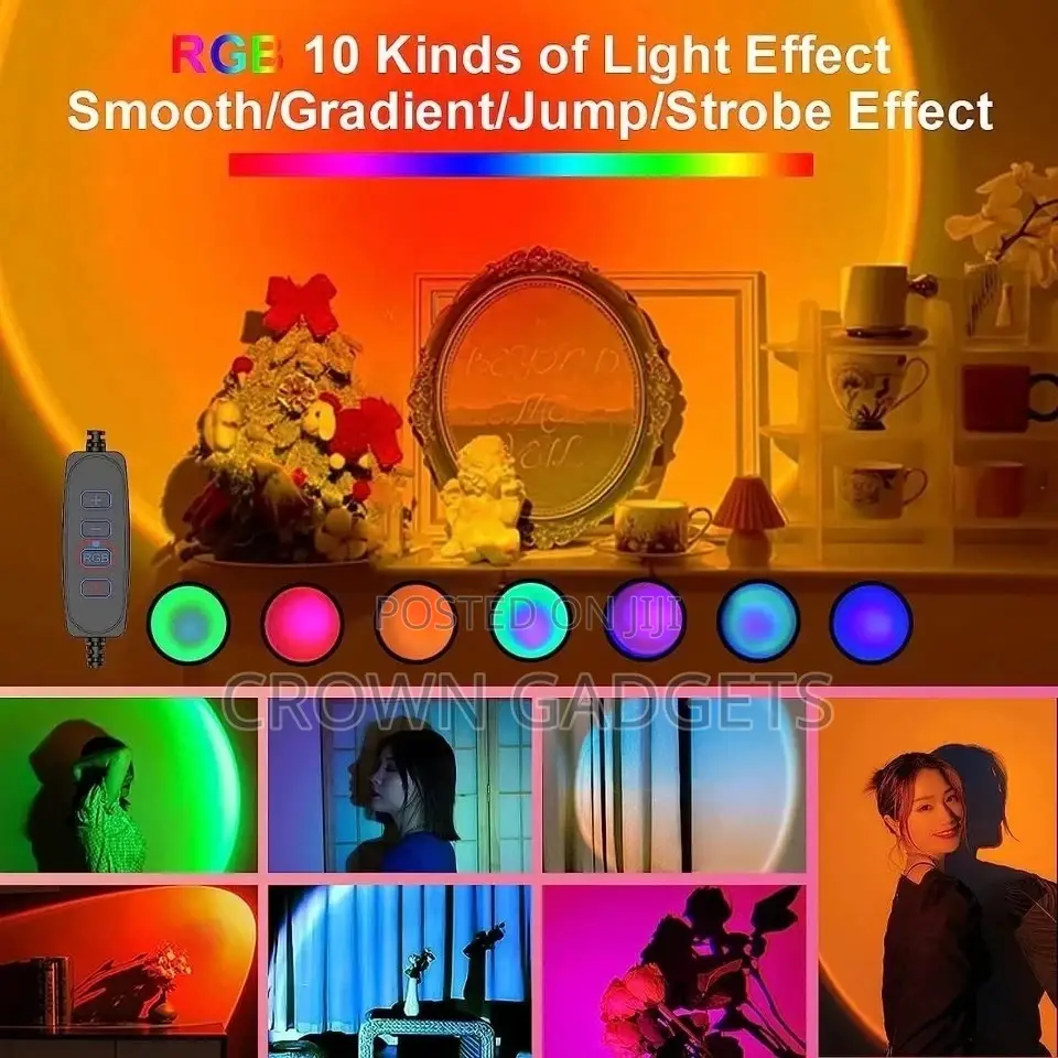 HUGOMOVA Sunset Lamp Projection, 16 Colors