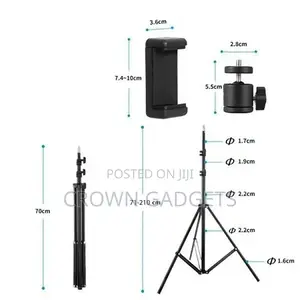2.1m Tripod Stand Mobile Phone Holder With Remote