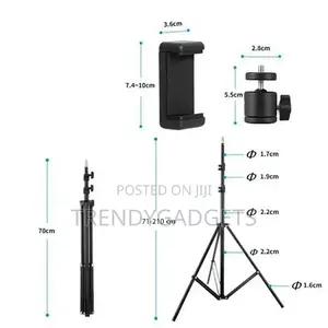 2.1m Tripod Stand Mobile Phone Holder With Remote