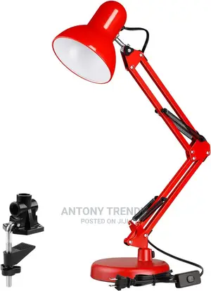 Office Desk and Study Lamp