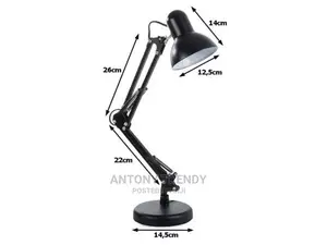 ELECTRIC Black Desk Lamp With Swing Arm