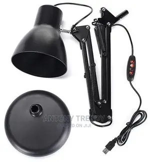 Metal Swing Arm Lamp With CFL Bulb