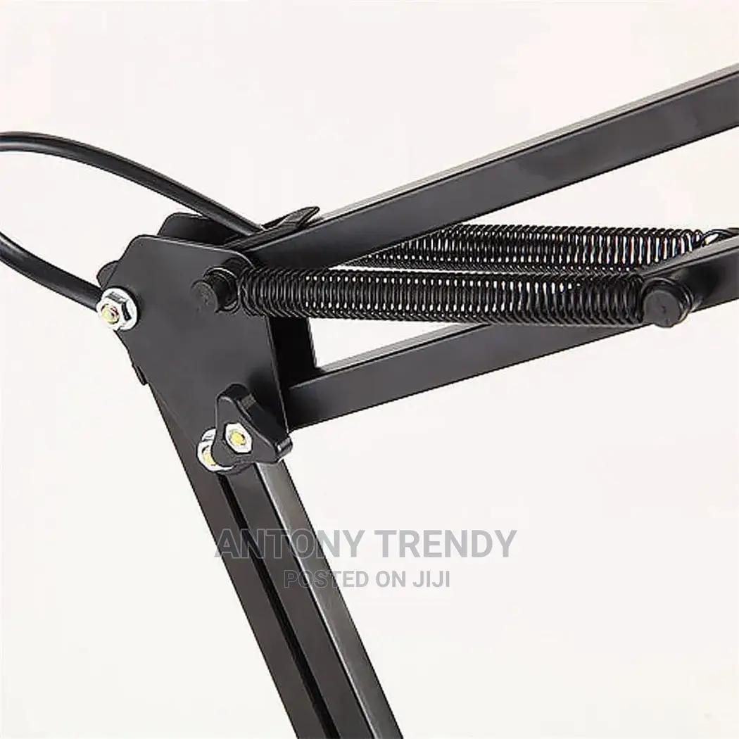 Adjustable Metal Lamp With Clamp, Table