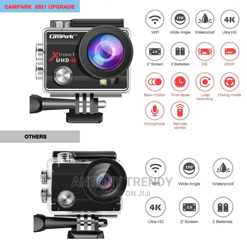 Underwater Waterproof Camera With 2 Batteries