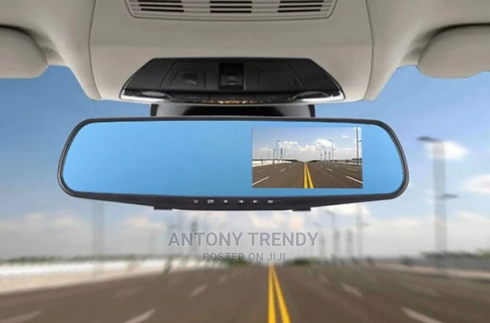 4.3" Mirror Dual Dash Cam, 1080P Dual Lens