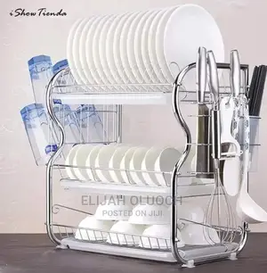 3 Tier Stainless Steel Dish Draining Rack