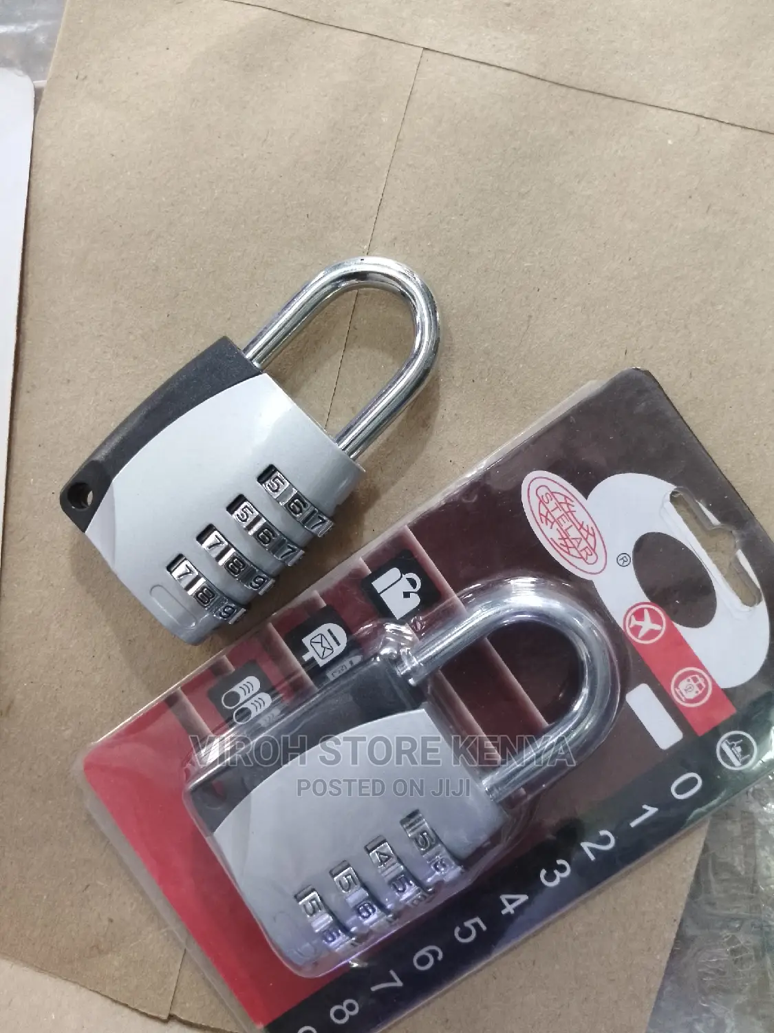 Big Combination Lock Keyless Padlock 4 Digits Password Lock