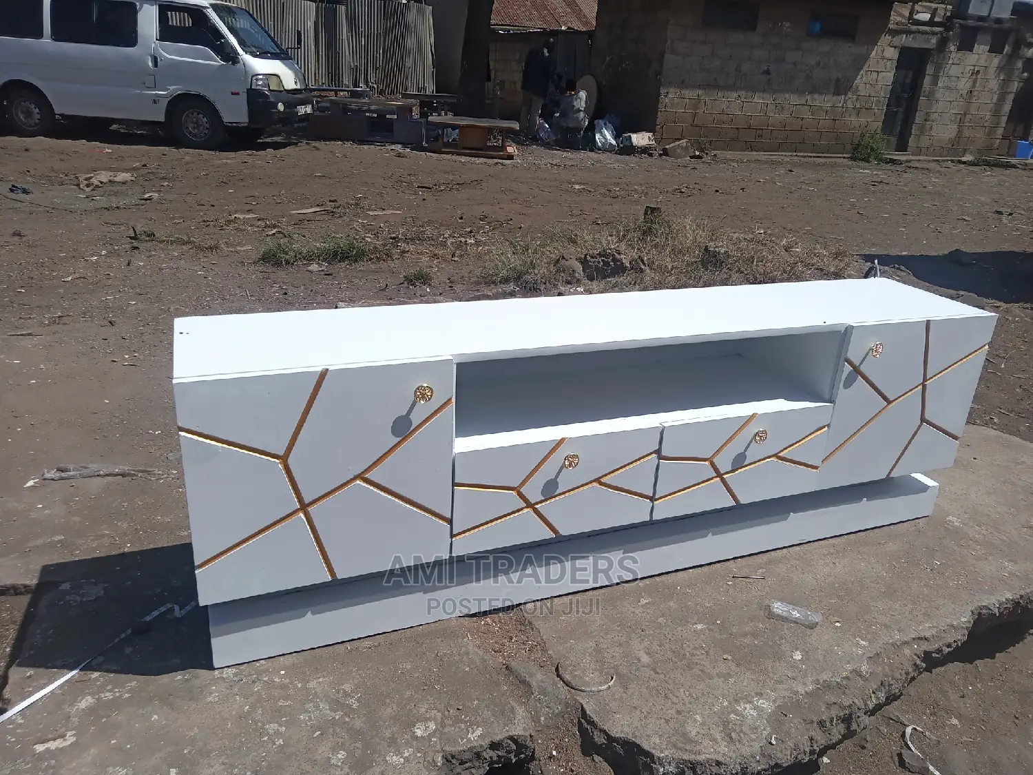 6ft TV Stand+LED