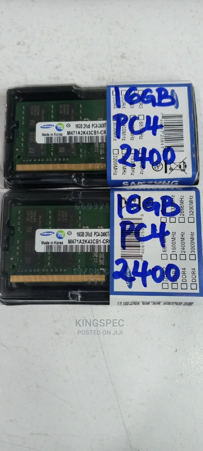 Laptop Memory 16GB DDR4(PC4)-2400mhz