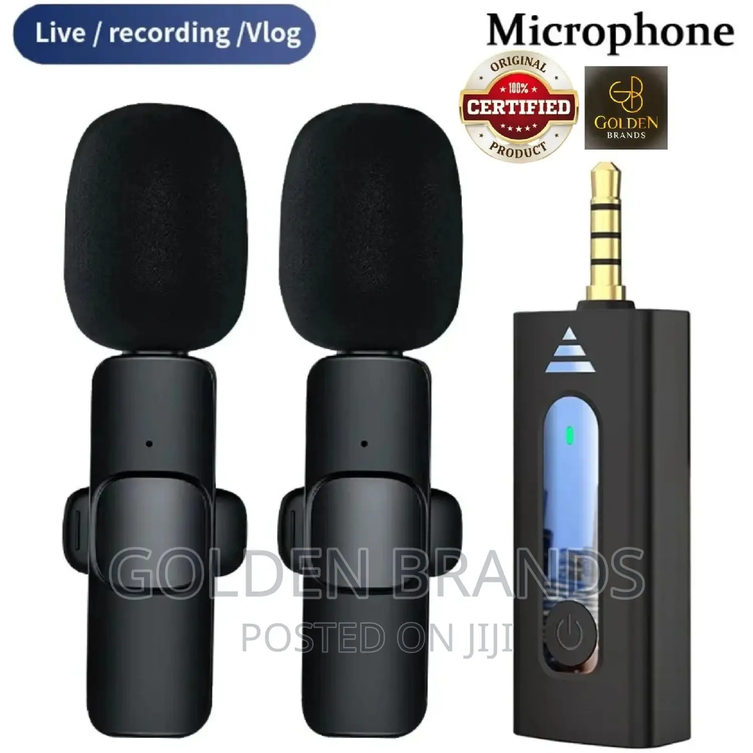 Wireless 3.5mm Lavalier Lapel Microphone Omnidirectional