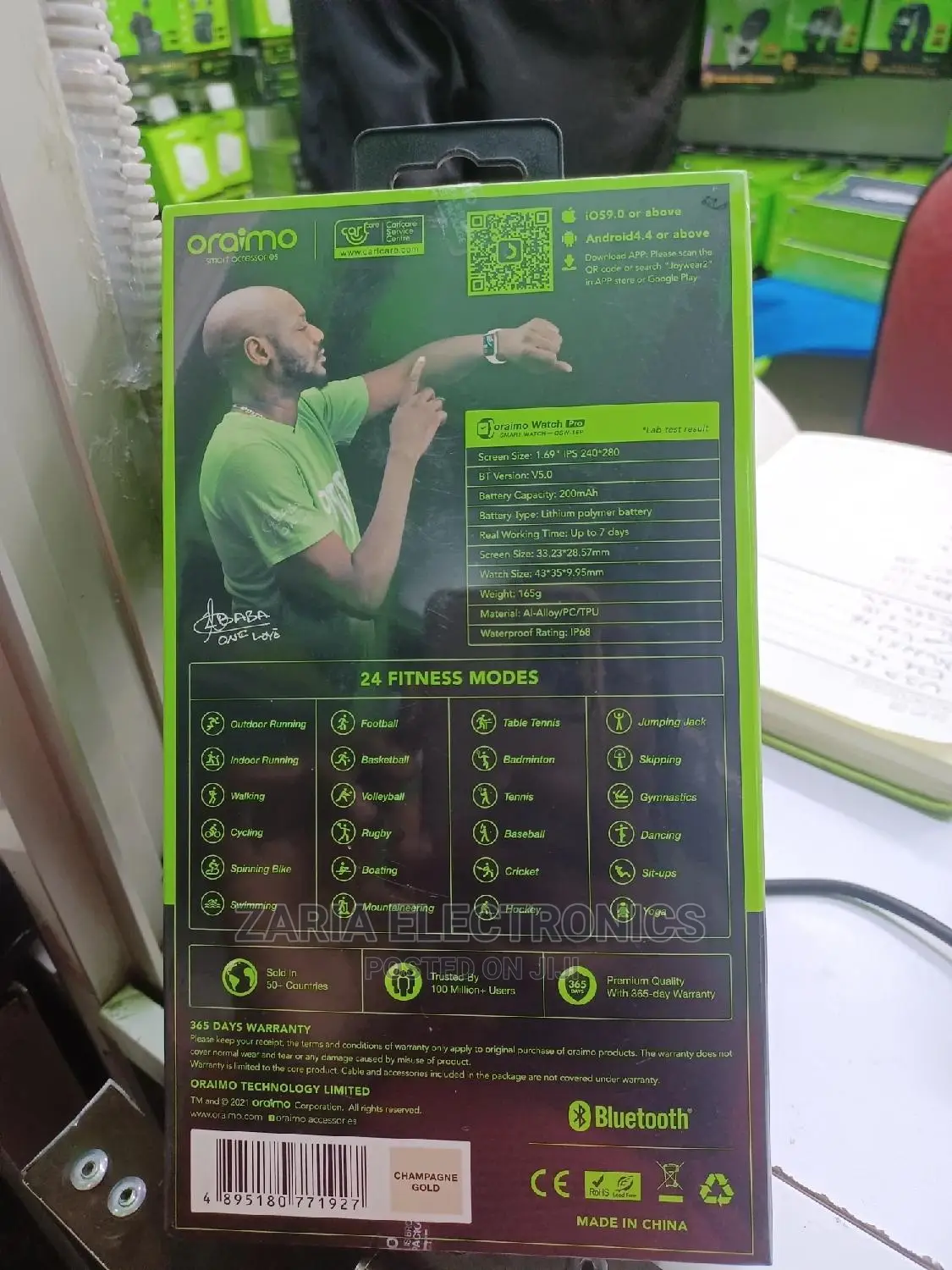 Oraimo Smart Watch Pro With Bluetooth