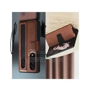 Nilkin Luxury Leather Stand Case With Pen Slot for Z Fold 3