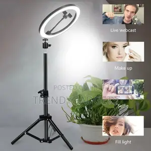 18 Inch LED Ringlight Kit With 73 Inch Tripod