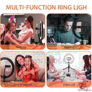 Emart 10” Selfie Ring Light, Round Light With Adjustable T